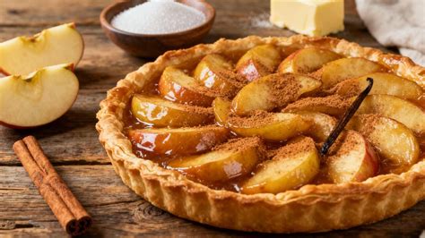 Pommes caramélisées dans un moule à tarte