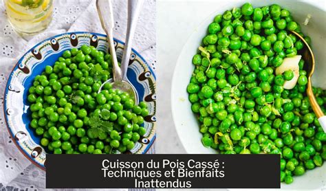 image pois cassé englobant cuisson et nutrition