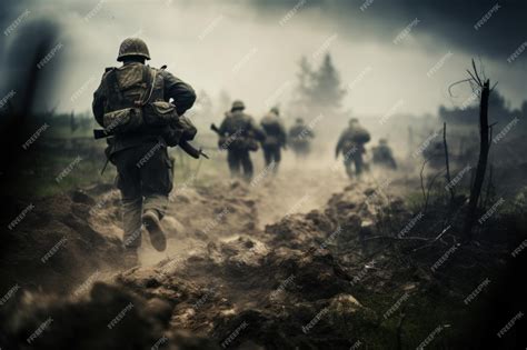 Guerrier combattant dans un champ de bataille