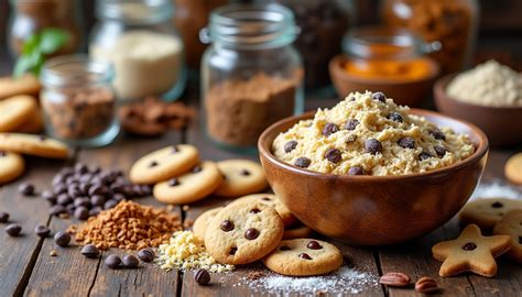 Mélange d'ingrédients secs pour biscuits maison