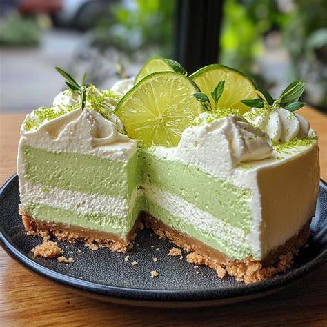 Schema visuel: étapes de préparation du cheesecake au citron vert et fraises