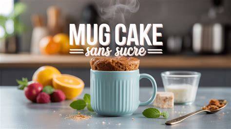 Illustration générale des mug cakes sans sucre et variantes aromatiques