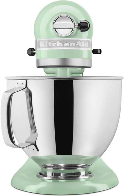 image: KitchenAid 5KSM175 Macaron Pistache - vue du produit et accessoires