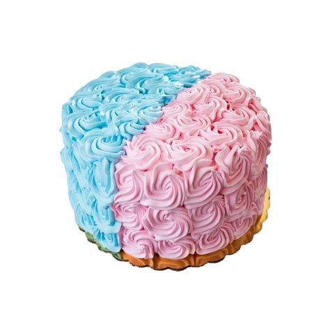 Décoration de baby shower avec gâteau rose et bleu