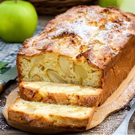 Ingrédients pour un cake aux pommes