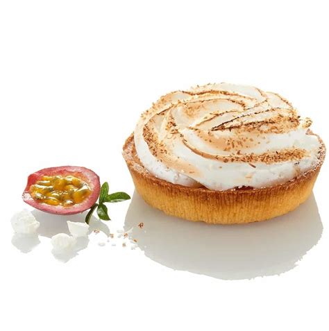 Tartelette passion meringuée finie et décorée