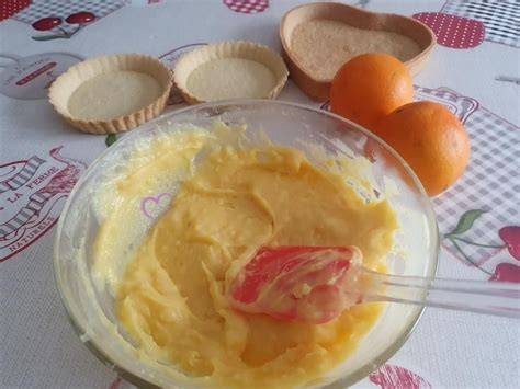illustration étapes préparation tartelettes orange