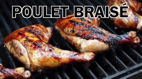 Poulet à la braise sur barbecue traditionnel