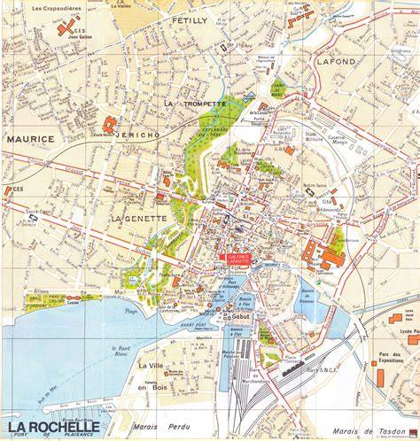 Carte interactive de La Rochelle indiquant l’emplacement d’Amanti Pizzeria