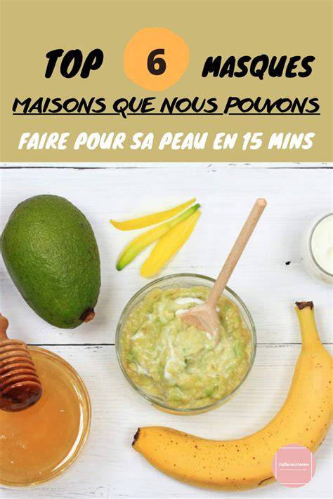 Image: ingrédients pour masques maison