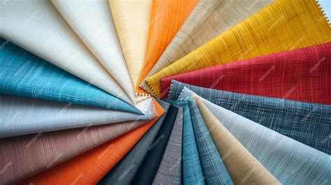 Color swatches for fabrics