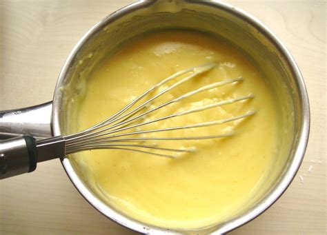 Schéma explicatif: étapes de préparation de la crème pâtissière Ramsay