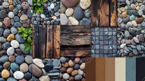 Palette de garnitures et textures