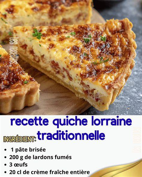 Illustration d'une quiche lorraine dorée et fondante dans un moule