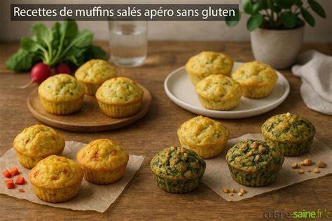 Illustration d’assiette printanière avec muffins sans gluten et légumes frais