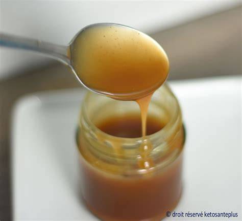 Schéma de préparation du caramel vegan au sucre de coco