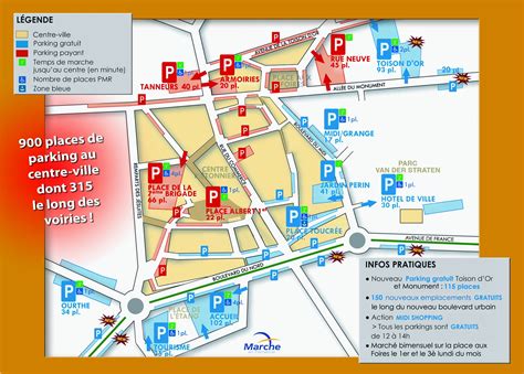 carte locale et parking proche