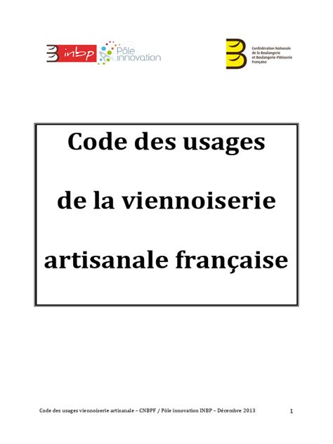 illustration schéma du code des usages viennoiserie