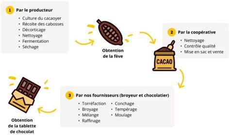Infographie: chaîne d’approvisionnement du chocolat durable