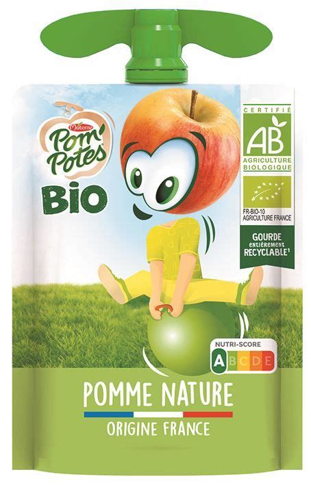 Diversité des produits Pom'Potes Materne en gourde