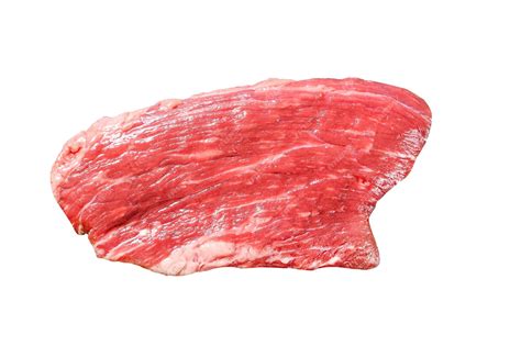 une bavette de boeuf crue