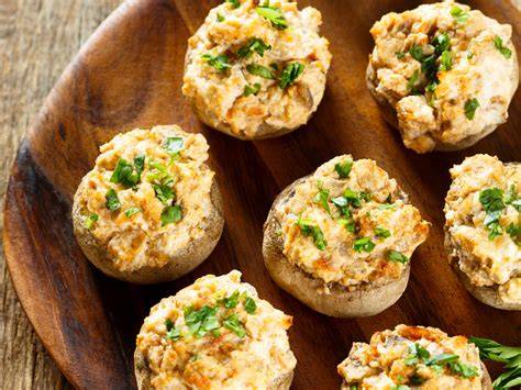 champignons farcis au fromage four illustration