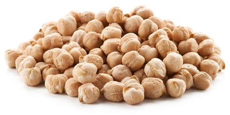 Gousses et graines de pois chiche