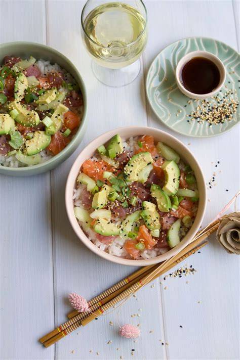 illustration montage chirashi riz et garnitures