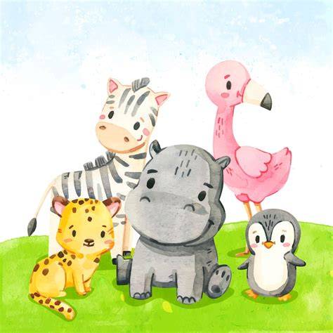 illustration enfants cookies et animaux