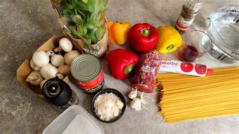 couverts et ingrédients du one pot pasta