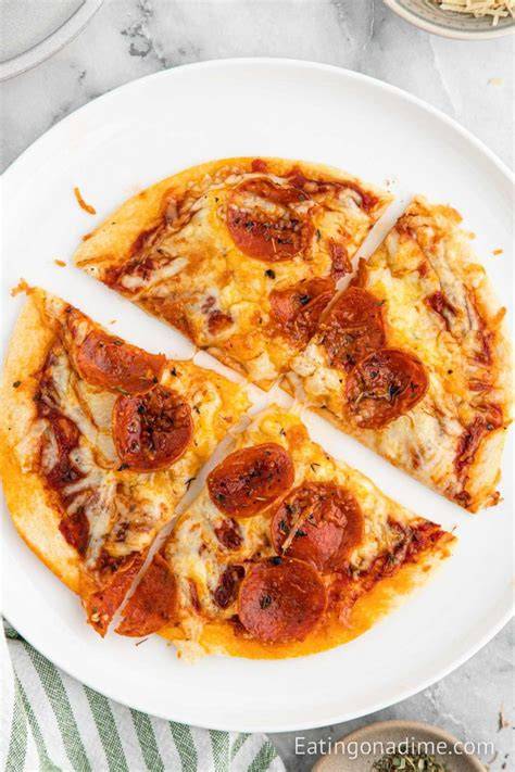 Pizza tortilla air fryer infographics