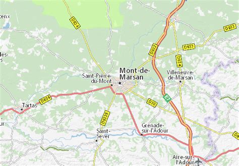 Carte de Mont-de-Marsan