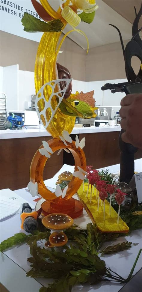 Composition de desserts modernes et artistiques