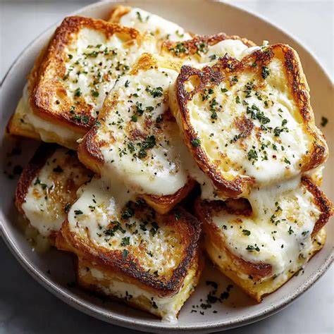 Croque-monsieur miel, chèvre et pomme, prêt à déguster