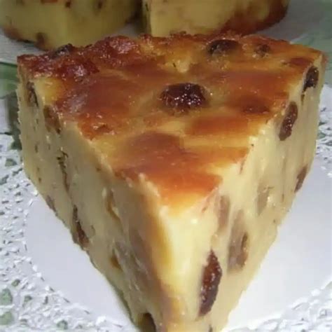Pudding du Nord avec pommes et raisins secs