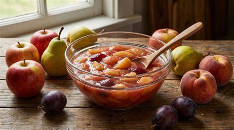 compote fruits frais et fruits abîmés