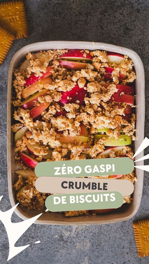 image crumble pommes biscuits mous