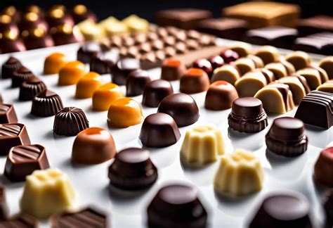 Vitrine de chocolats fins et pâtisseries