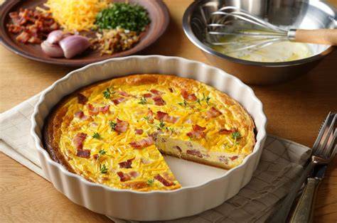 Infographie: Quiche sans pâte à la farine de sarrasin - étapes et astuces anti-gaspi