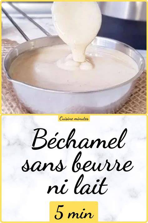 Infographie: Étapes de préparation de la béchamel sans beurre