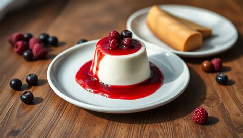 Ingrédients pour la panna cotta et le coulis