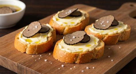 Ramequins de beurre aux truffes au réfrigérateur