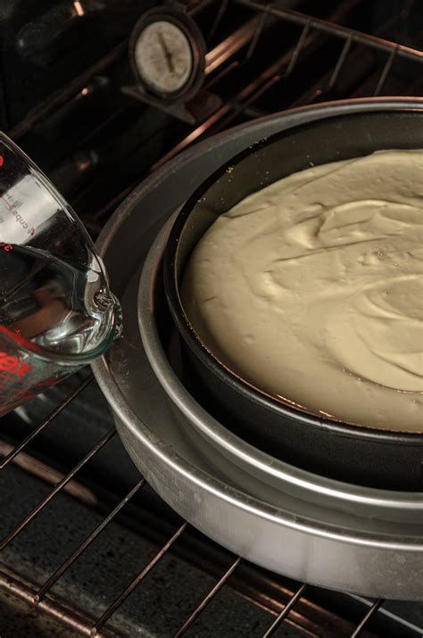 Cheesecake in a baking mold