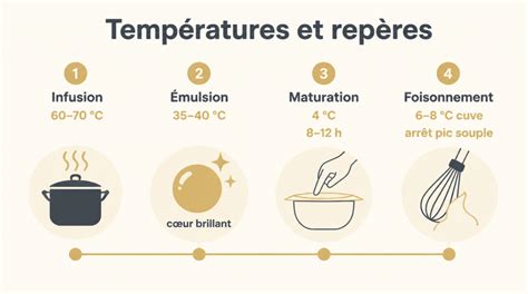 Infographie: Températures et matériel pour beignets