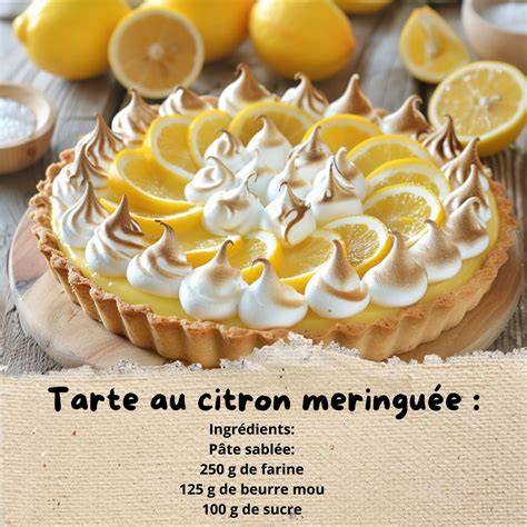 ingrédients pâte sablée et crème citron