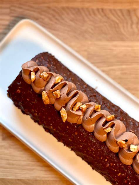 Exemple de boudin chocolat praliné démoulé