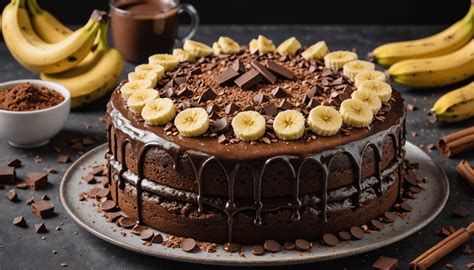Ingrédients pour un gâteau banane chocolat