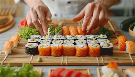 Préparation des ingrédients pour les makis