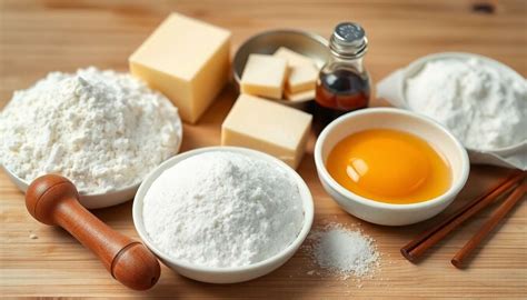 Ingrédients pour pâte sablée