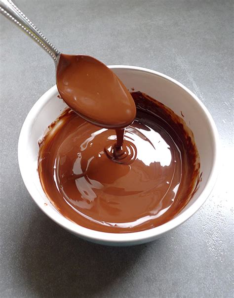 Chocolat au lait fondu